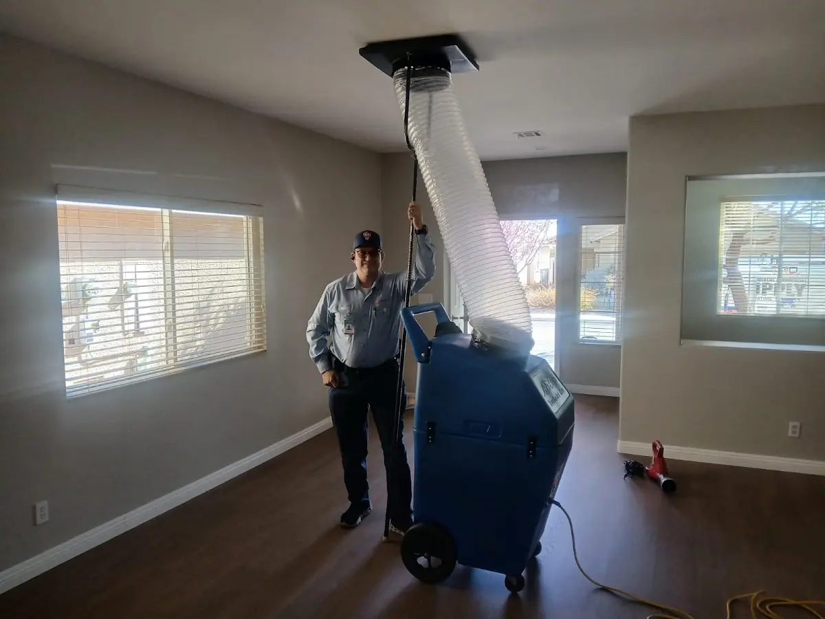 Professional Dryer Vent Cleaning work inside a Richmond Heights home
